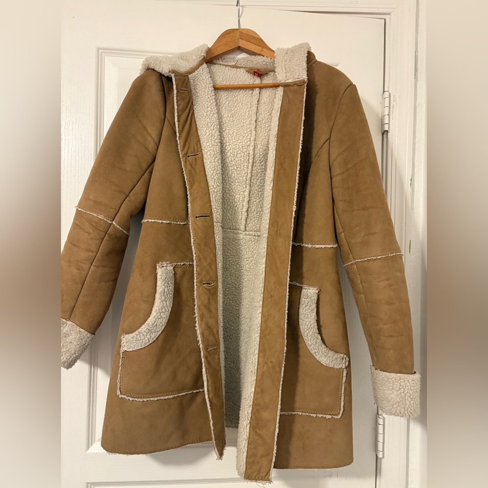 Faux Wool Camel Jacket